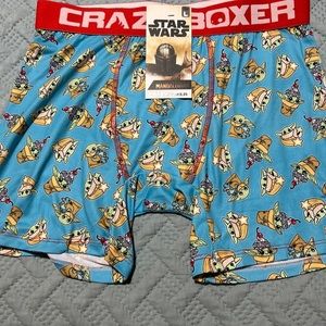 Disney Star Wars Mandalorian Crazy Boxer Men’s L Baby Yoda Sundae NWT